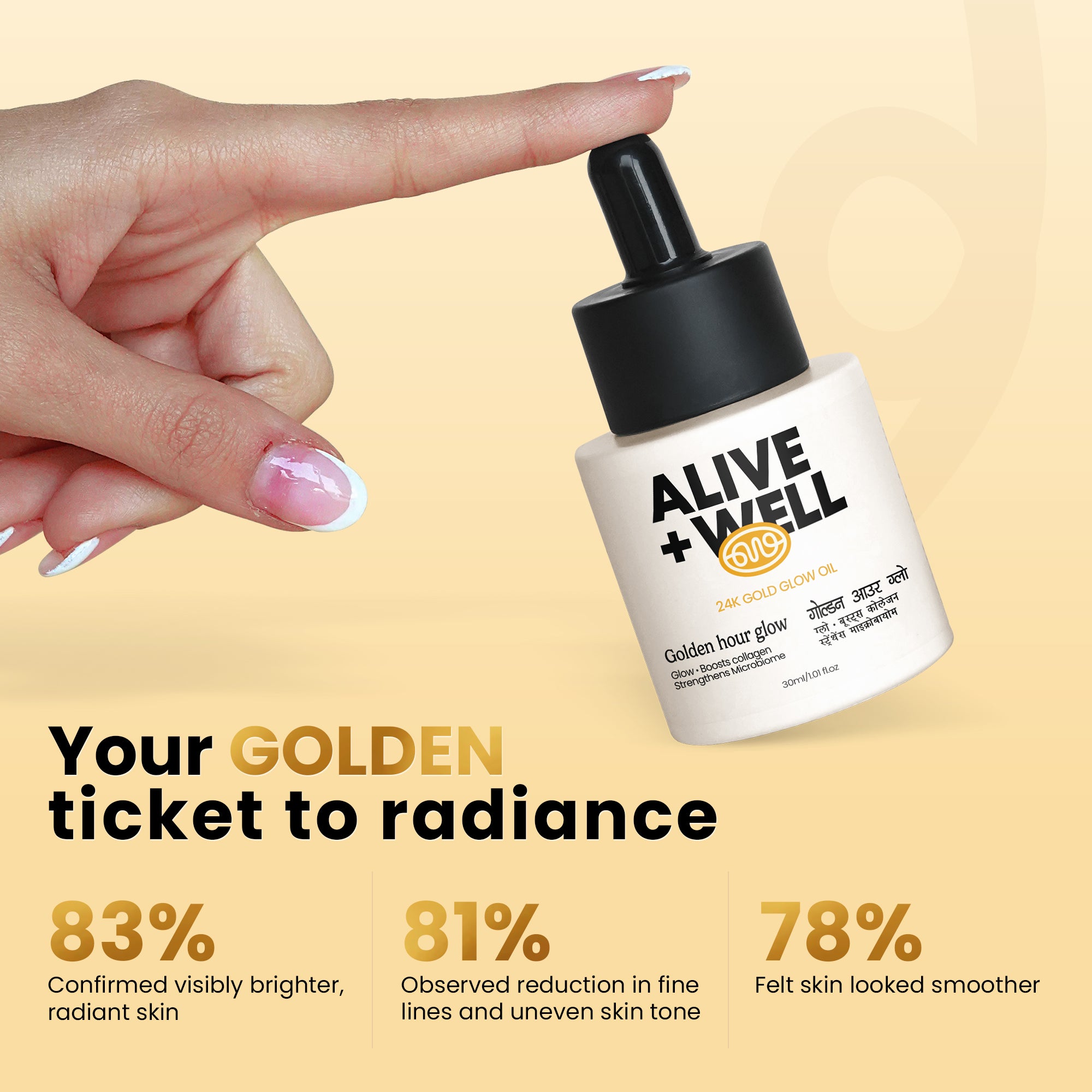 24K Gold Glow Face Oil (30 ml) - Dermatologist Approved