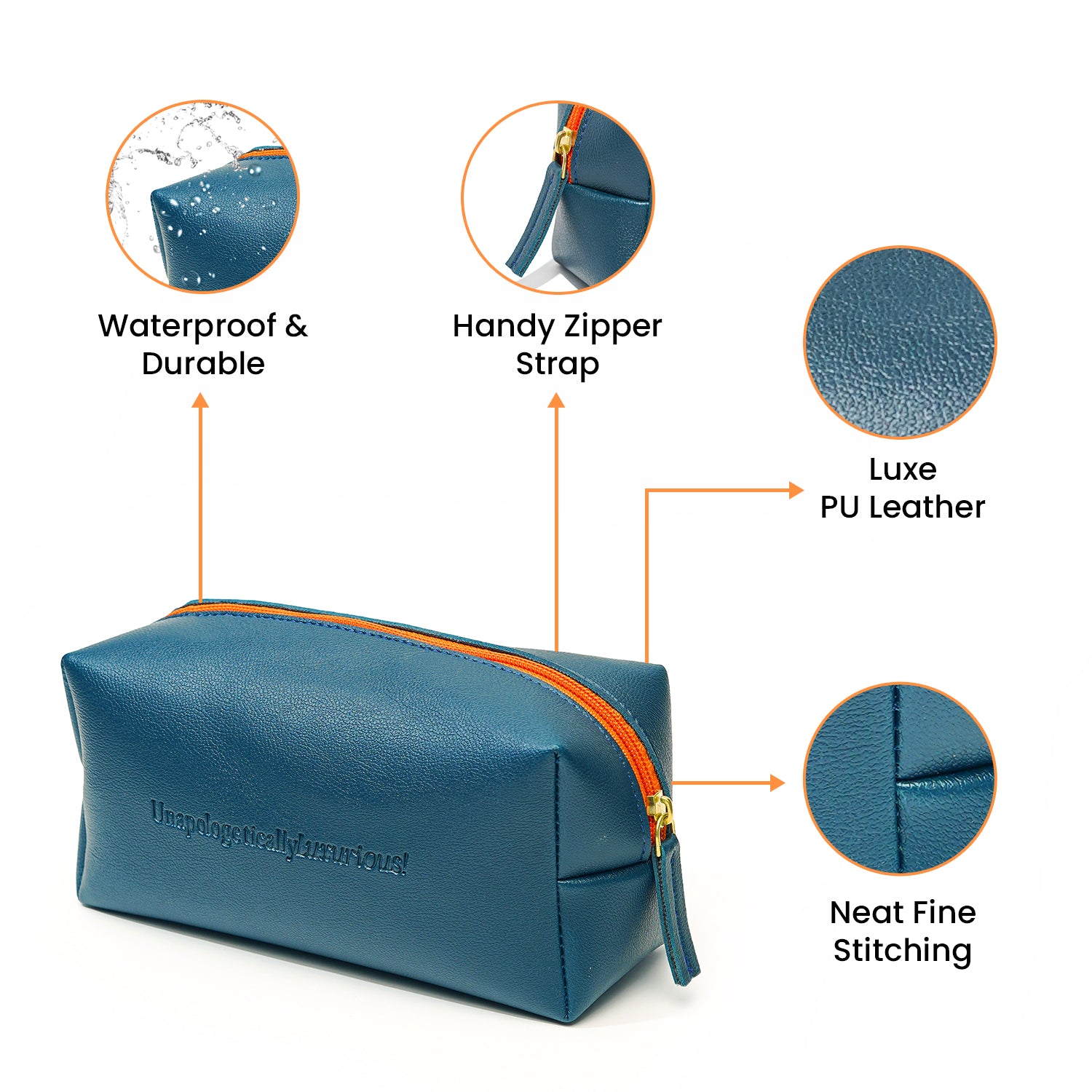 Alive + Well Luxury Skincare Travel Pouch - Teal Alive & Well