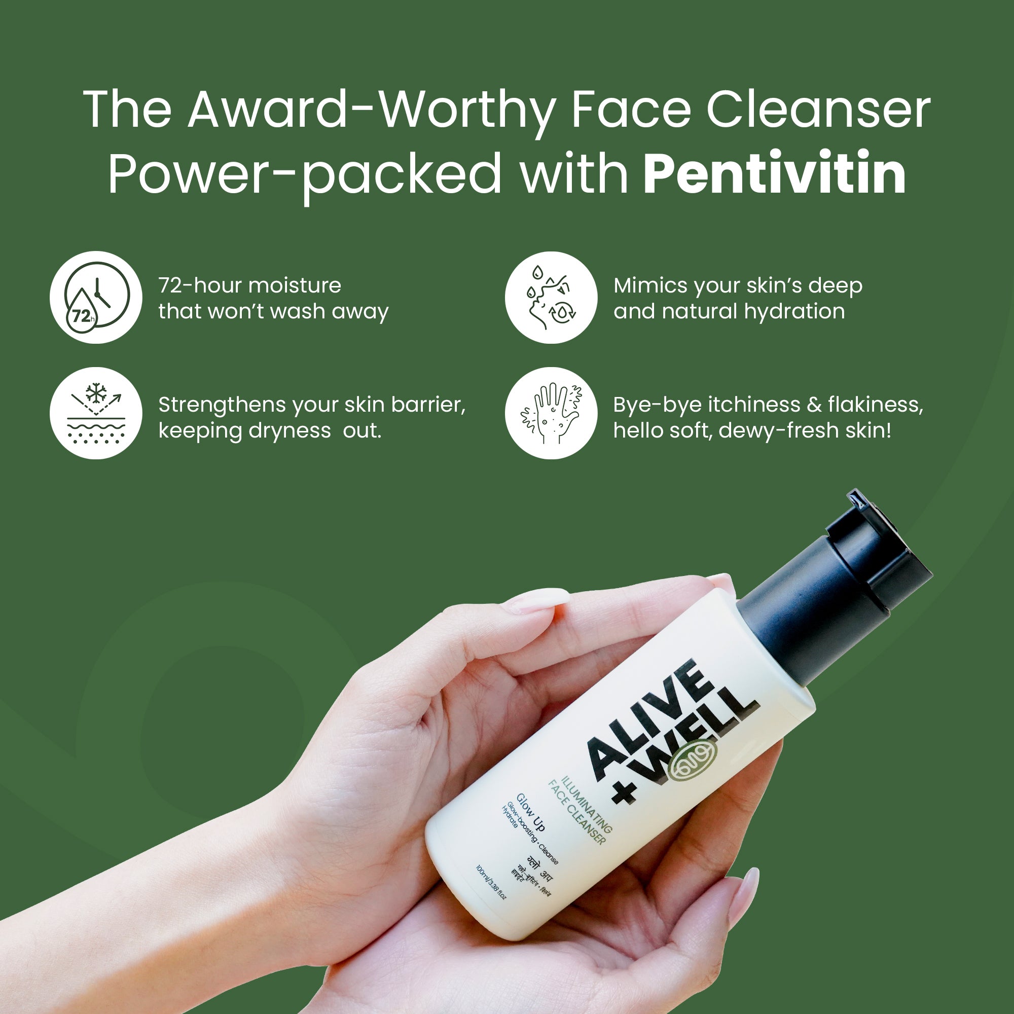 Alive + Well Anti-ageing Skin Defence Duo, Sunscreen 50ml, Face Cleanser 100ml