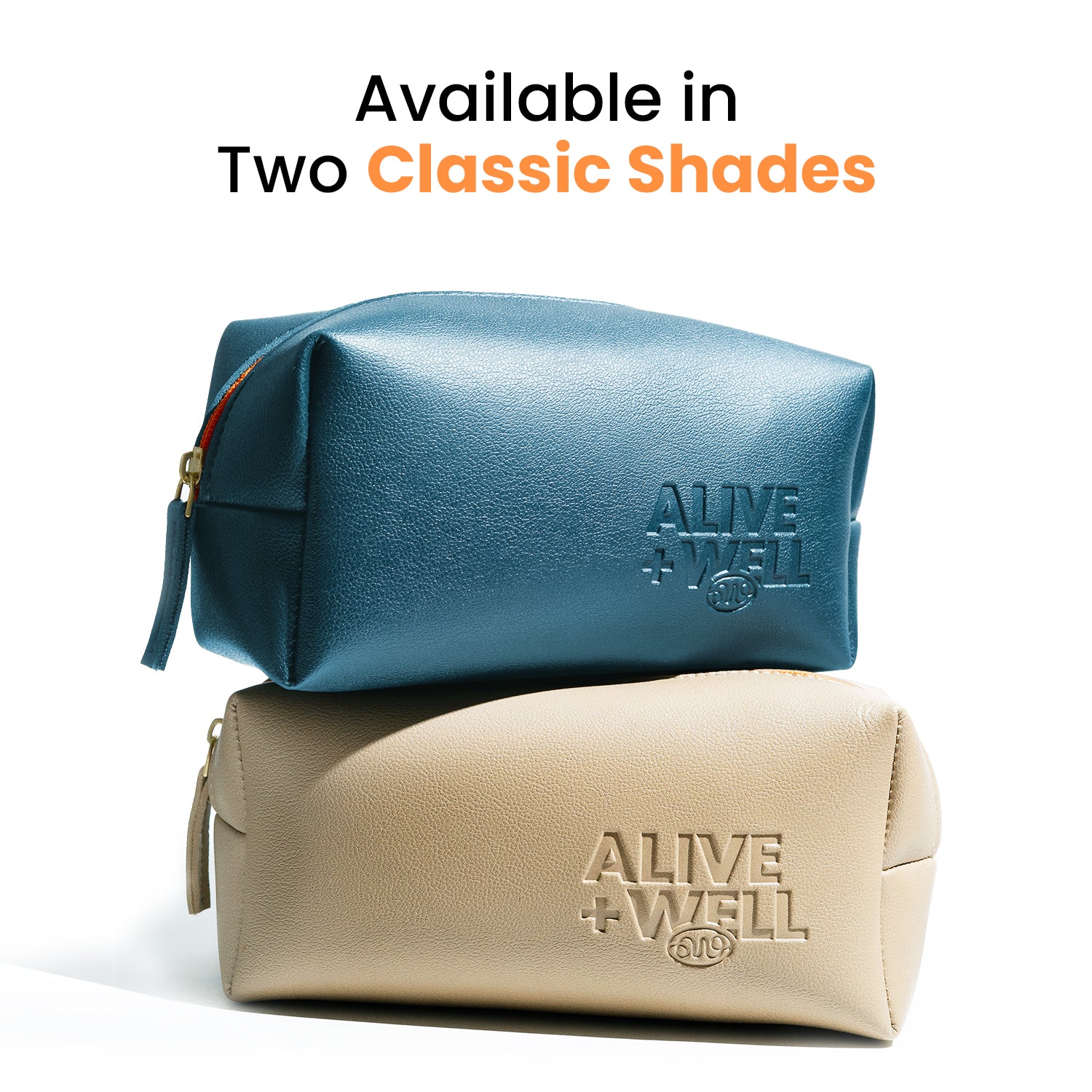 Alive + Well Luxury Skincare Travel Pouch - Teal Alive & Well
