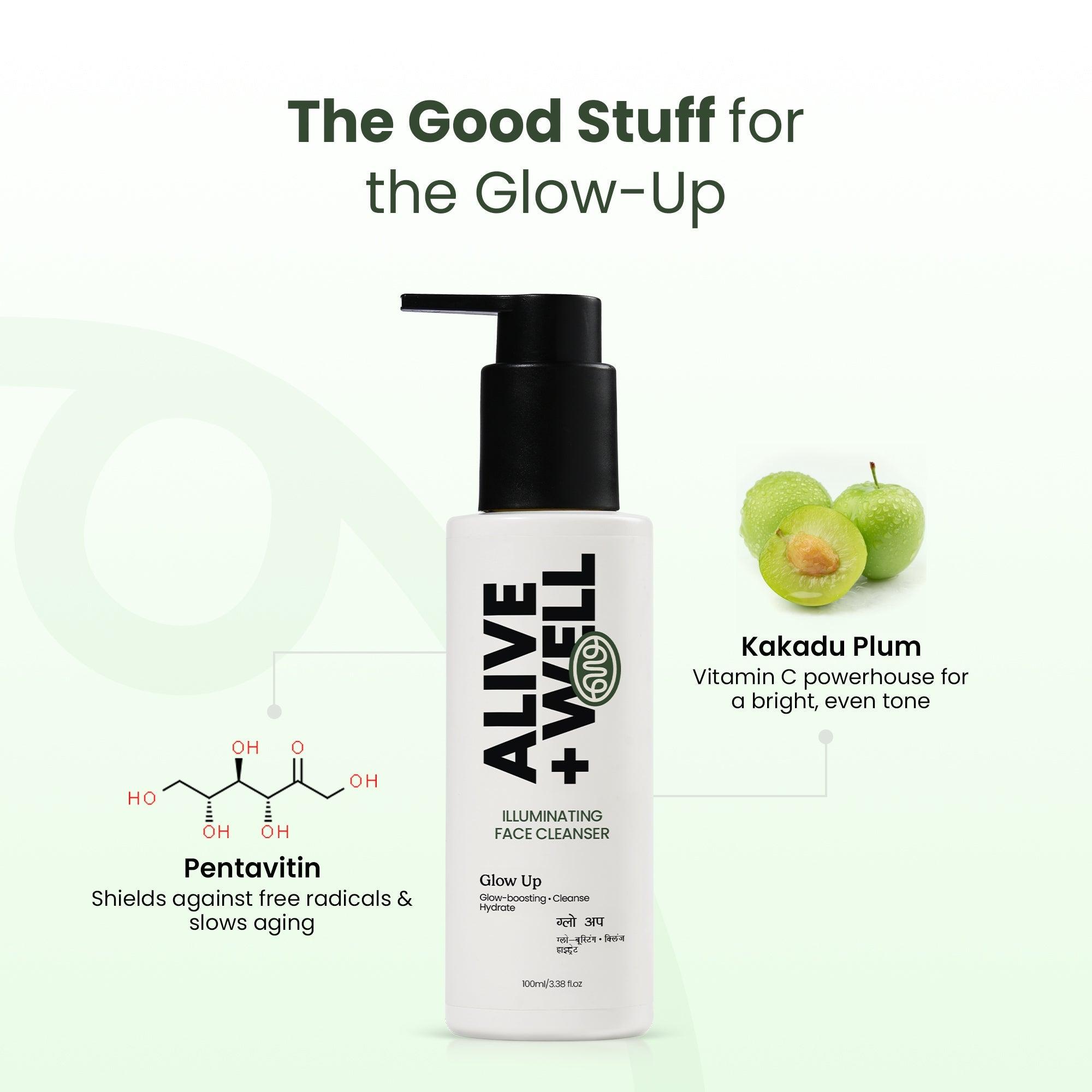 Glow Up Illuminating Face Cleanser (100 ml) Alive & Well