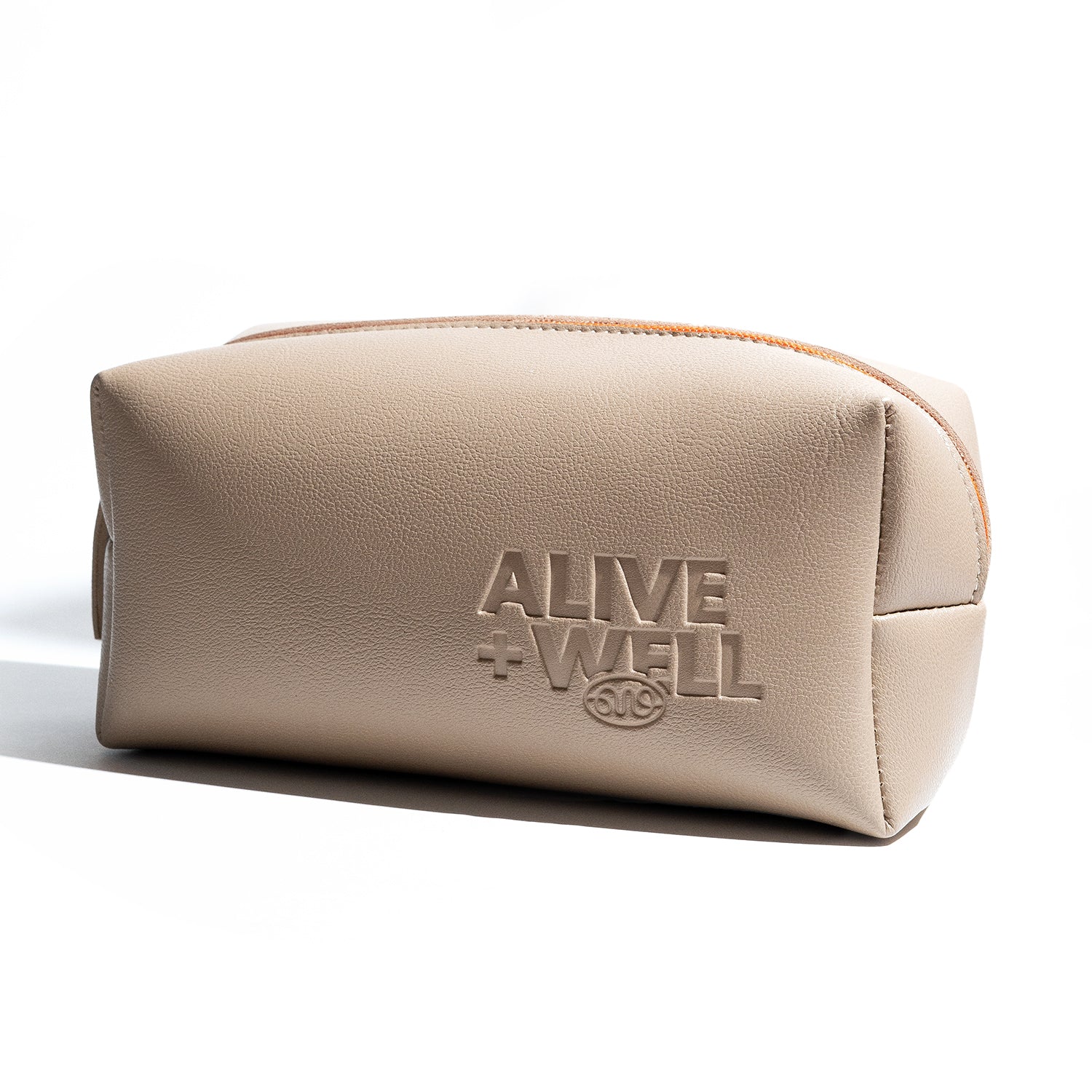 Alive + Well Luxury Skincare Travel Pouch - Beige Alive & Well