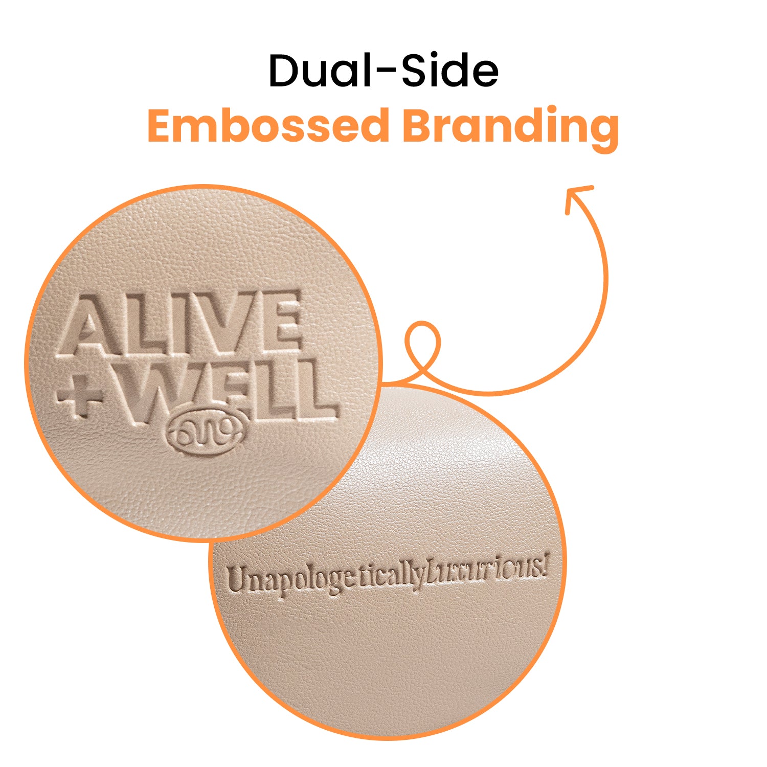 Alive + Well Luxury Skincare Travel Pouch - Beige Alive & Well