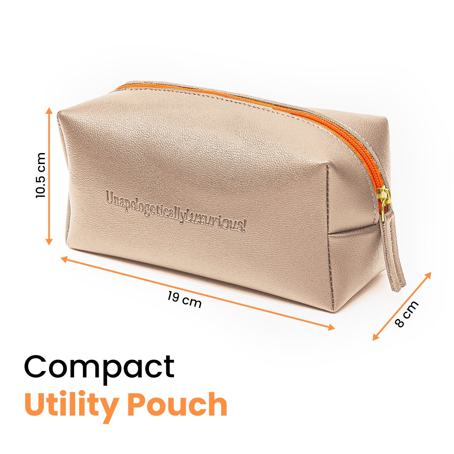 Alive + Well Luxury Skincare Travel Pouch - Beige Alive & Well