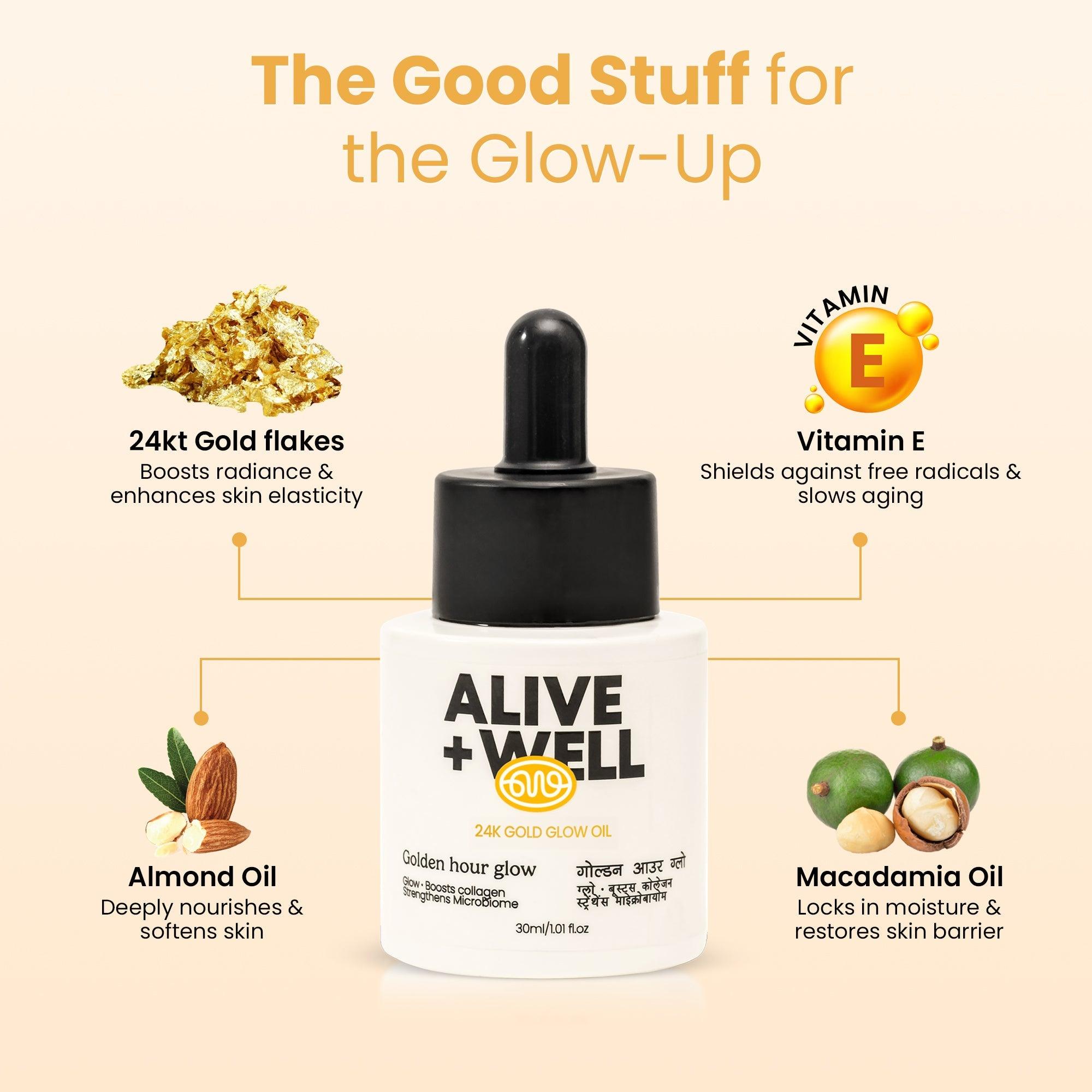 24K Gold Glow Oil (30 ml) Alive & Well