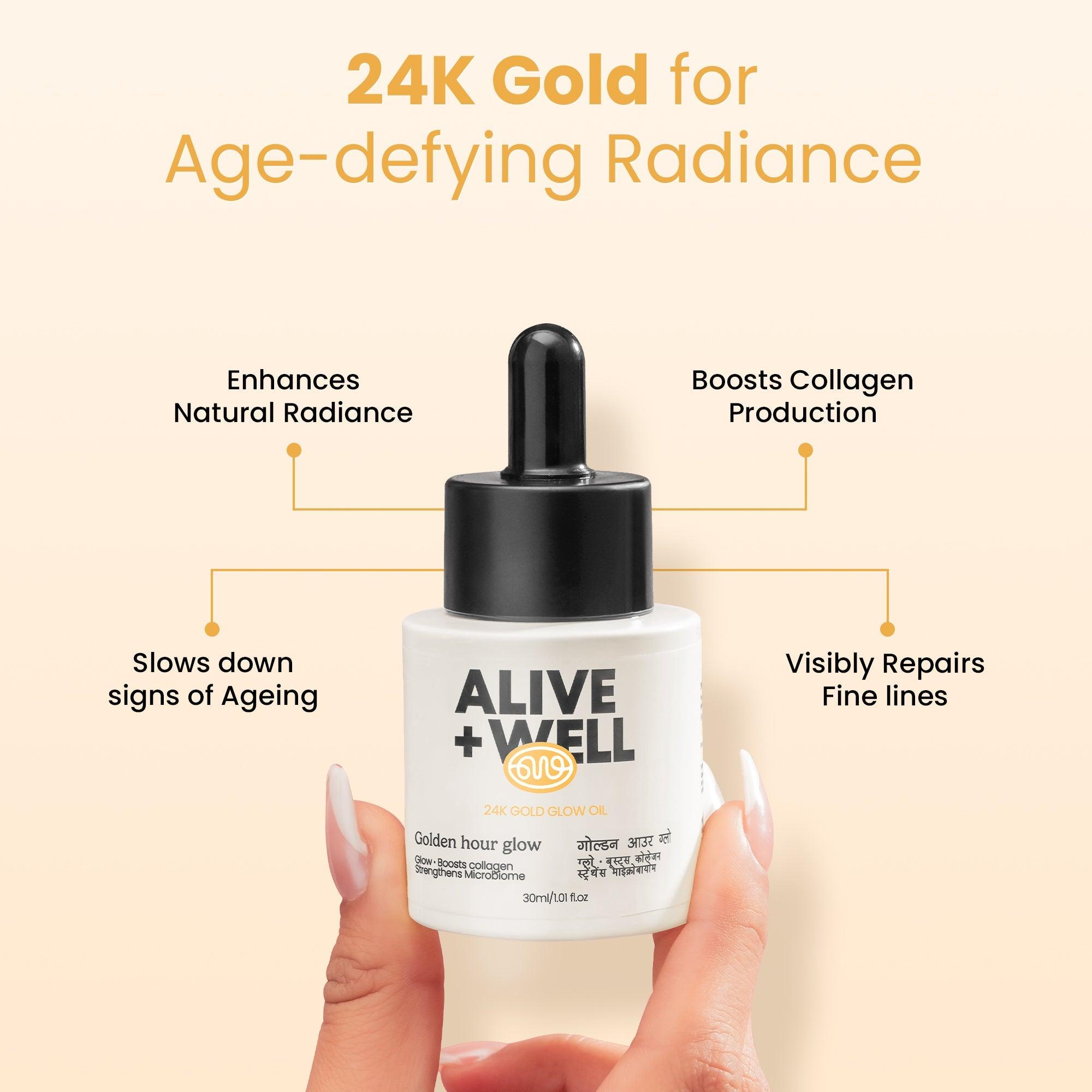 24K Gold Glow Oil (30 ml) Alive & Well