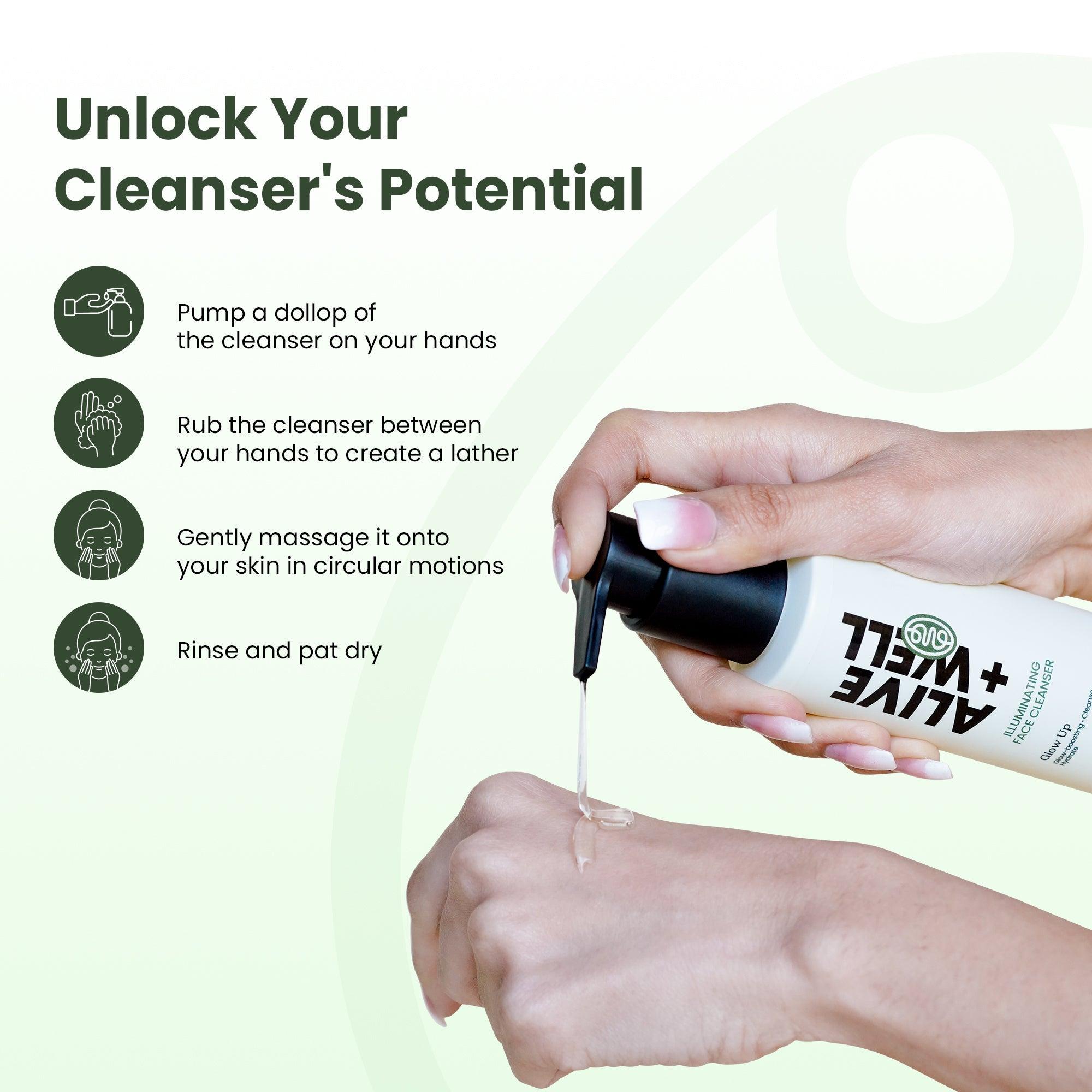 Glow Up Illuminating Face Cleanser (100 ml) Alive & Well