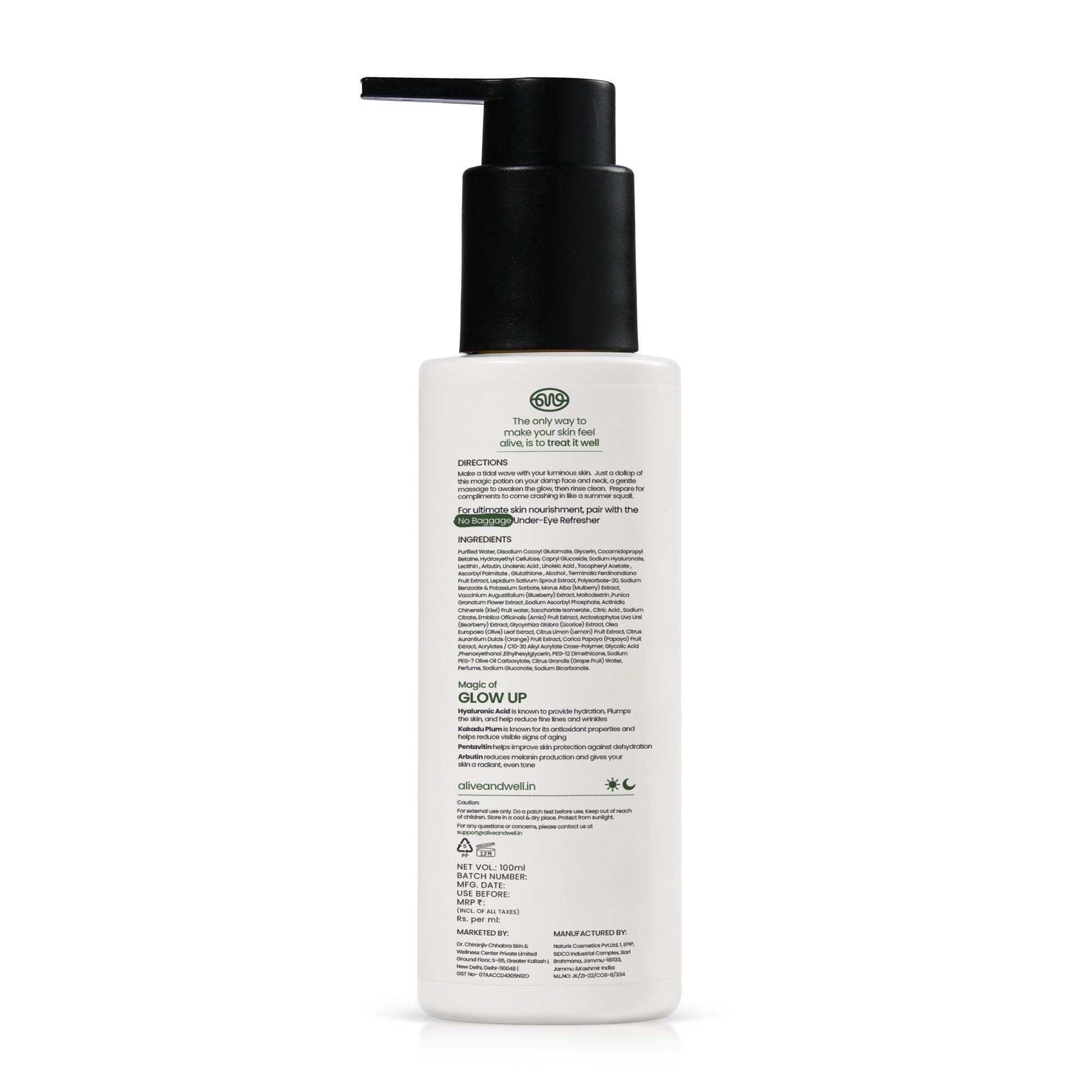 Glow Up Illuminating Face Cleanser (100 ml) Alive & Well
