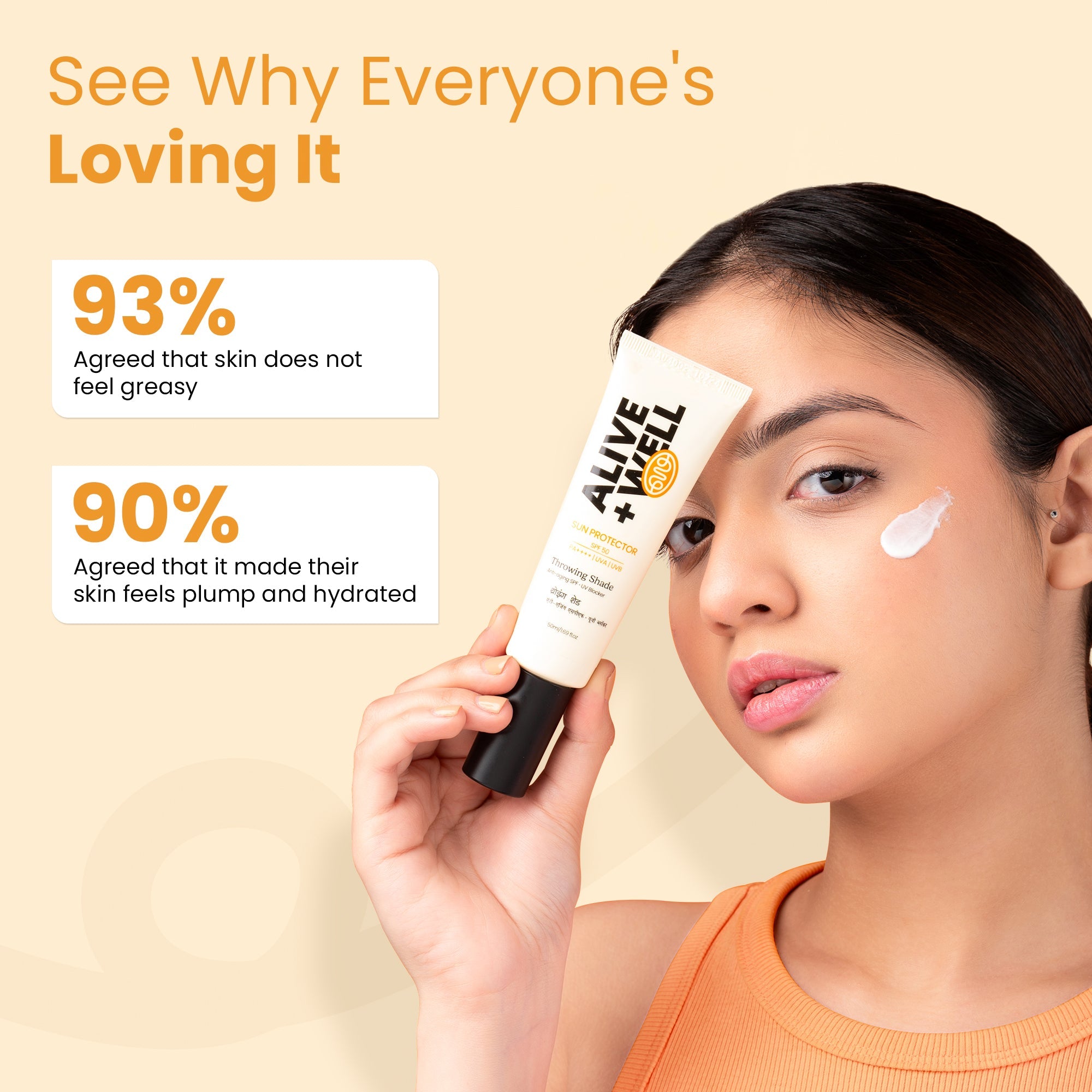 SPF 50 PA++++ (50ML) Throwing Shade Sunscreen  (Celebrity Special) Alive & Well